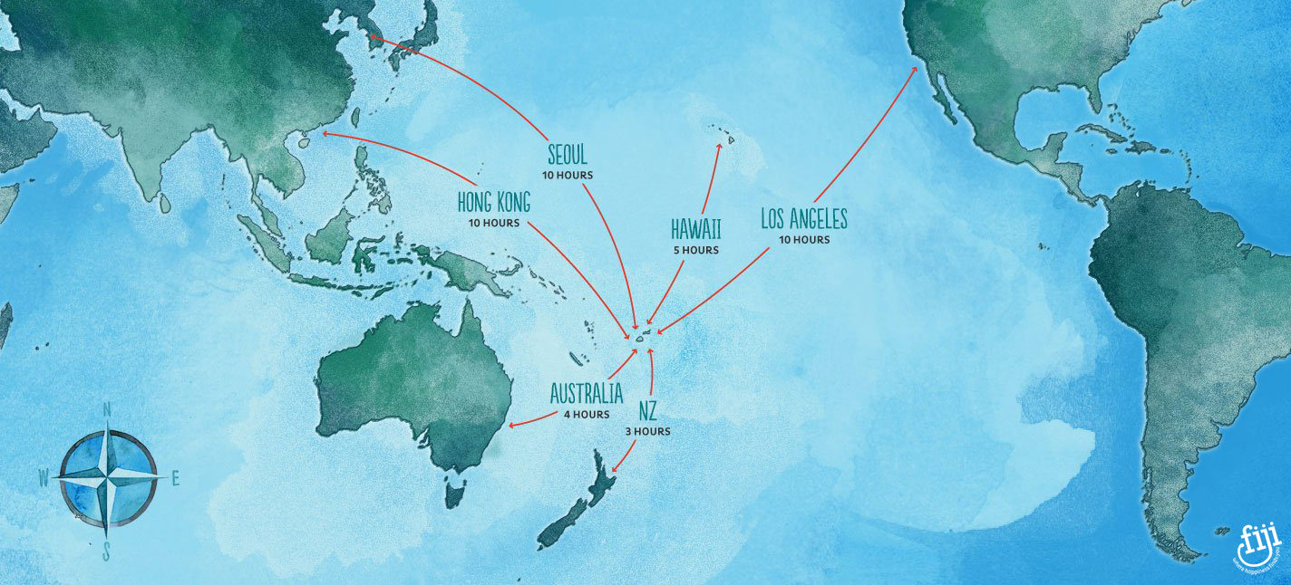 Fiji Location on the World Map